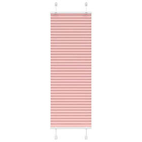 vidaXL Plisserad persienn rosa 40x150 cm tyg bredd 39,4cm polyester