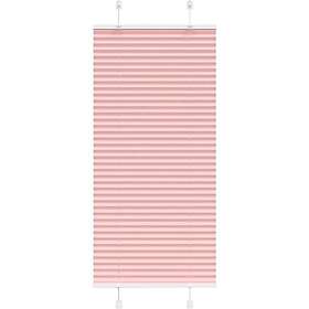 vidaXL Plisserad persienn rosa 60x150cm tyg bredd 59,4cm polyester