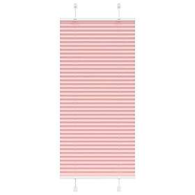 vidaXL Plisserad persienn rosa 55x150cm tyg bredd 54,4cm polyester