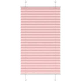 vidaXL Plisserad persienn rosa 75x150 cm tyg bredd 74,4 cm polyester