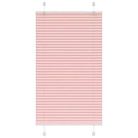 vidaXL Plisserad persienn rosa 80x150 cm tyg bredd 79,4 cm polyester