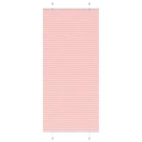 vidaXL Plisserad persienn rosa 95x200 cm tyg bredd 94,4 cm polyester