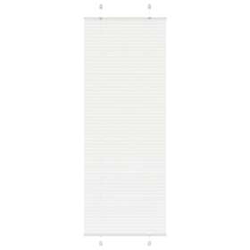 vidaXL Plisserad persienn vit 80x200 cm tyg bredd 79,4 cm polyester