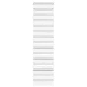 vidaXL Rullgardin zebra vit 60x230 cm tyg bredd 55,9 cm polyester