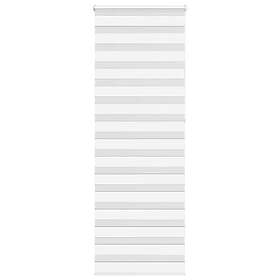 vidaXL Rullgardin zebra vit 90x230 cm tyg bredd 85,9 cm polyester