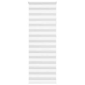 vidaXL Rullgardin zebra vit 85x230 cm tyg bredd 80,9 cm polyester