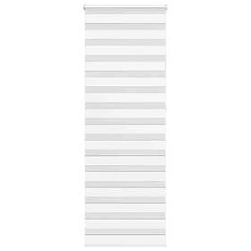 vidaXL Rullgardin zebra vit 70x230 cm tyg bredd 65,9 cm polyester