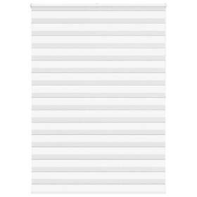 vidaXL Rullgardin zebra vit 165x200 cm tyg bredd 160,9 cm polyester