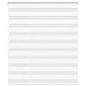 vidaXL Rullgardin zebra vit 120x150 cm tyg bredd 115,9 cm polyester