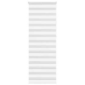 vidaXL Rullgardin zebra vit 75x230 cm tyg bredd 70,9 cm polyester