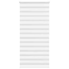 vidaXL Rullgardin zebra vit 100x200 cm tyg bredd 95,9 cm polyester