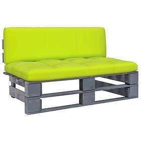 vidaXL Mittensektion till pallsoffa grå impregnerad furu 3066491