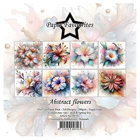 Abstract Paper Favourites Pad 6x6 Flowers 24 ark