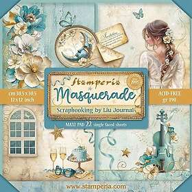 Stamperia Paper Pack Maxi 12x12 Masquerade