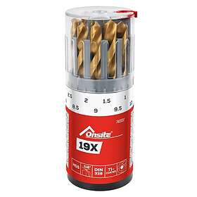 Titan Onsite Borrkassett 19-del – HSS Borr, 1-10 mm