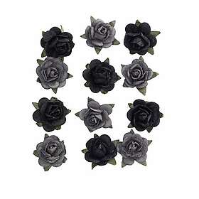 Matching Color Rosor Black papper 12 st
