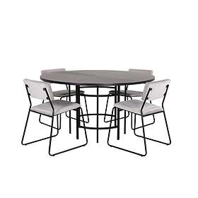 Venture Home Copenhagen Matgrupp 140cm Rund Med 4 Kenth Stolar 