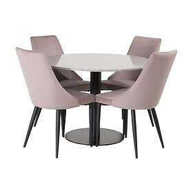 Venture Home Razzia 106cm Med 4 Rund Svart Leone Stolar 