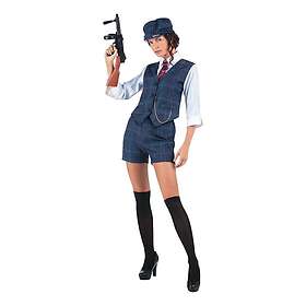 Irländsk Gangster Dam Maskeraddräkt Medium