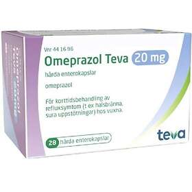 Teva Omeprazol enterokapsel hård 20mg 28st