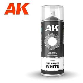 AK Interactive Fine Primer White (400mL) (2 Buses incluses)