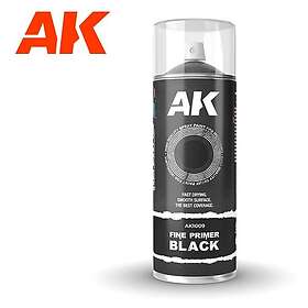 AK Interactive Fine Primer Black (400mL) (2 Buses incluses)