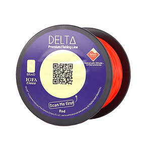 Delta Teflon X8 Braid Red 0,19 mm/24 LBS 300m