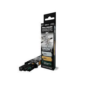 AK Interactive Real Colors Marker Set WWII Axis Aircraft Squiggle Camouflage (3 Markers)