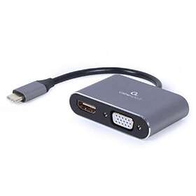 CableXpert USB-C to HDMI and VGA MF 15cm