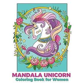 Mandala unicorn coloring book for women