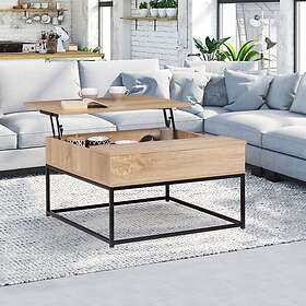 Table basse plateau relevable carrée detroit design industriel