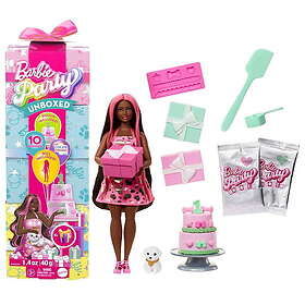 Barbie Party Unboxed Modedocka Mörkt/Rosa Hår