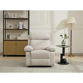 Vente Unique Relax Fauteuil en tissu chiné beige LANA