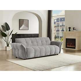 Vente Unique Canapé 3 places en tissu chiné gris NAPIZO