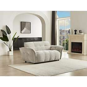 Vente Unique Canapé 2 places en tissu chiné beige NAPIZO