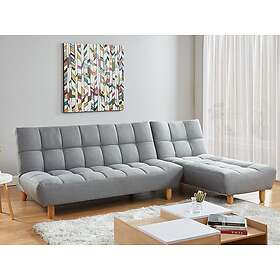 Vente Unique Canapé modulable convertible en tissu gris ESTEBAN