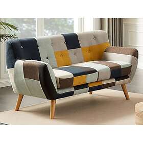 Vente Unique Canapé 2 places en tissu patchwork SERTI II