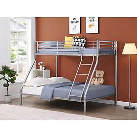 Vente Unique Lits superposés ELEVATIO IV 90 et 140 x 190 cm Acier Argent