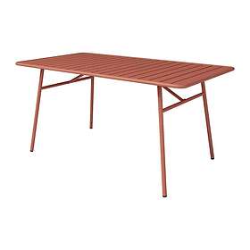 Mylia MIRMANDE Table de jardin L.160 cm en métal Terracotta