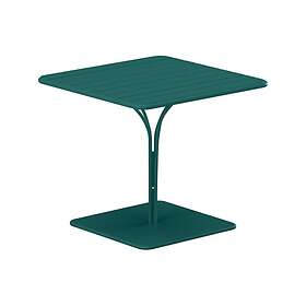 Mylia MIRMANDE Table de jardin L.80 cm en métal Bleu canard