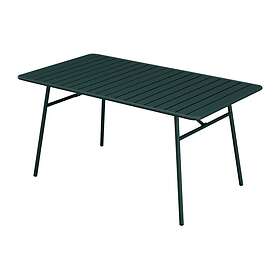 Mylia MIRMANDE Table de jardin L.160 cm en métal Vert sapin