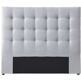 Vente Unique Tête de lit capitonnée 180 cm Tissu Gris clair FRANCESCO