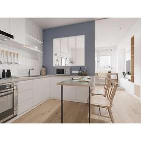 Vente Unique Verrière atelier en aluminium thermolaqué 120x105 cm Blanc BAYVIEW