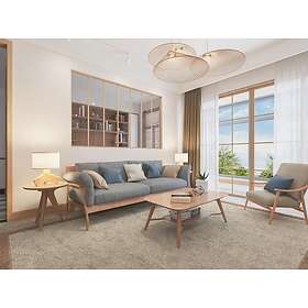 Vente Unique Verrière atelier en aluminium thermolaqué 210x130 cm Naturel clair BAYVIEW