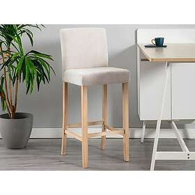 Vente Unique Lot de 2 tabourets de bar Tissu Beige ROVIGO