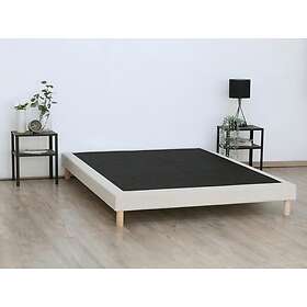 YSMÉE Sommier déco tapissier 140 x 190 cm Beige KOZANI de