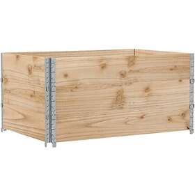 vidaXL Pallkragar 3 st 120x80 cm massivt furu 3295366