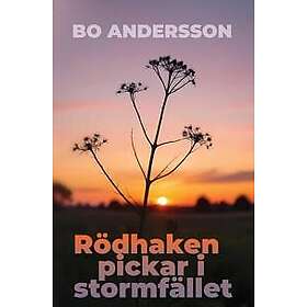 Rödhaken pickar i stormfället
