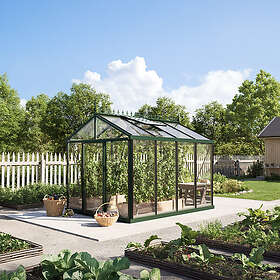Växthus Oas Senior Victorian Mörkgrön, 7,3 M²