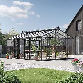 Växthus Oas Master Victorian Svart, 23,3 M²